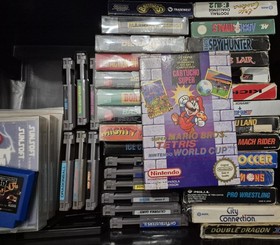 Super Mario Bros Tetris Nintendo World Cup 3 in 1 NES cartucho super PAL B CIB