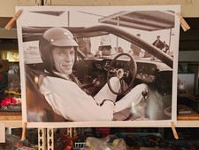 DAN GURNEY SITTING IN SHELBY COBRA RACE CAR POSTER 1/750 24" BY 18"