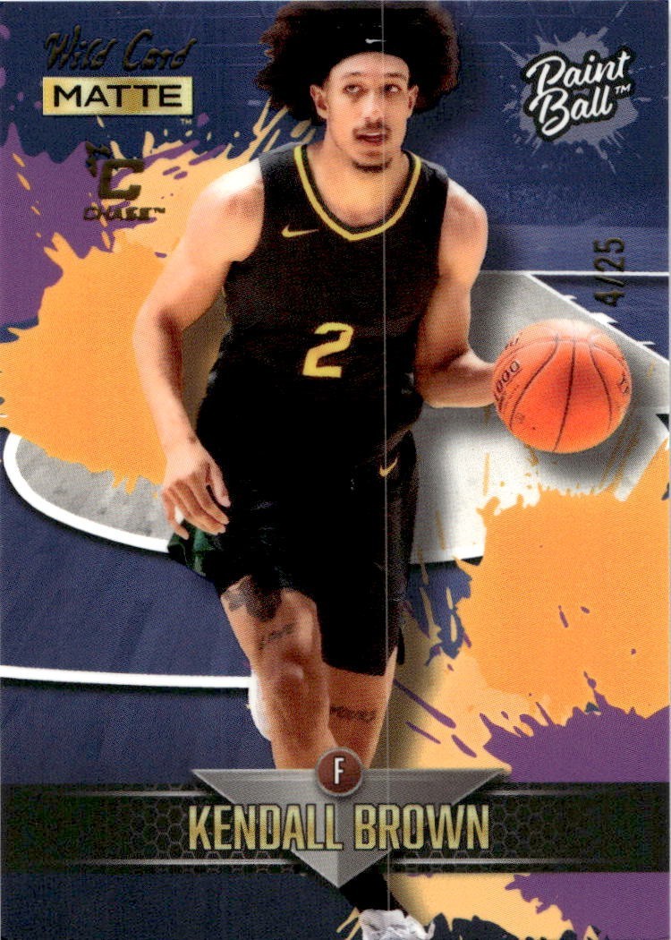 Kendall Brown 2022 Wild Card Matte Paint Ball Chase Insert PB-15 4/25
