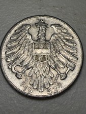1952 Austria 5 Schilling Coin