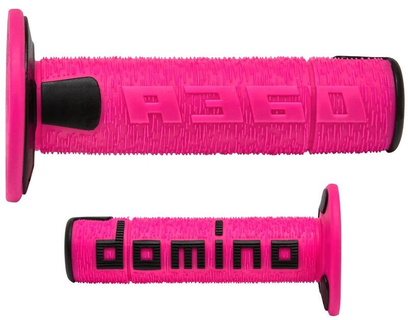 Poignées de guidon DOMINO A360 Off-Road en gomme bi-composant premium