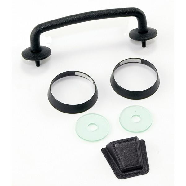 Kit de sangles de retenue de pare-brise noir pour Jeep JK accessoires premium