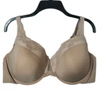 42C Olga Bra GF7961A Cloud 9 Underwire with Lift Padded Lined Beige