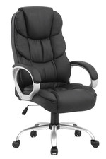 Ergonomic Black Gaming Chair with Lumbar Support  Swivel Base
