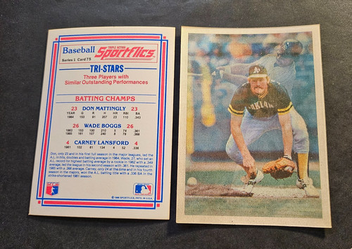 1986 Mattingly, Boggs, Lansford #75