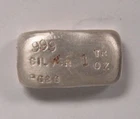 1oz .999 Fine Silver PG&G Poured Bar
