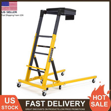 Foldable Topside Automotive Engine Creeper 400lbs 49.21 To 68.89 W 6 Casters