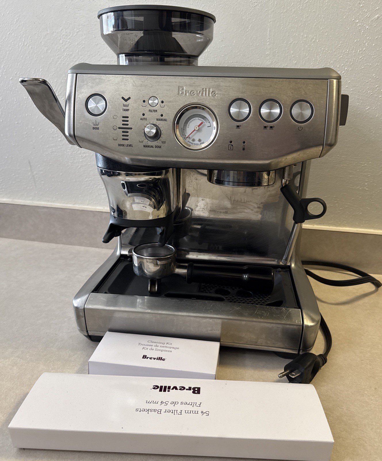 Breville the Barista Express Espresso Machine Brushed Stainl