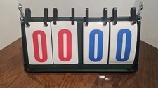 Scoreboard Flipper SCORE KEEPER Metal Case, NIB Durable
