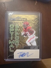 Marketplace image: Leaf Optic Chrome - Justice Haynes 1/1 Superfractor #OOE-JH1 Alabama