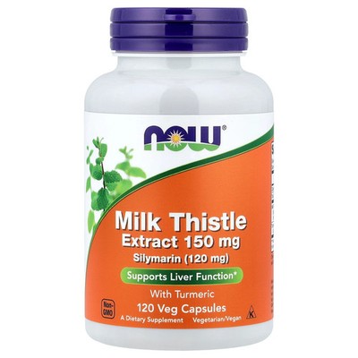 Now Foods Silymarin Milk Thistle Extract 150 mg 120 Veg Capsules GMP Quality