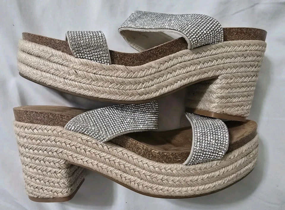 Sandalias de tacón Madden Girl Emerson-R estrás talla 7,5 Foto 4 de 4