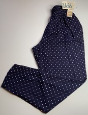 Vintage NOS Nell Flowers By J. G. Hook Pants Size 8 Polka Dots Blue Made In USA