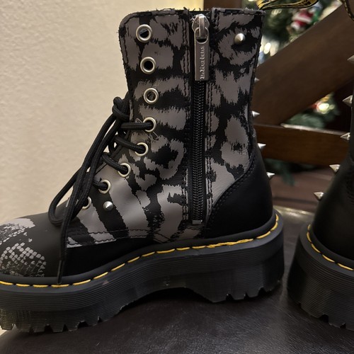 Dr. Martens Jadon Animal Clash Leder Plateau Stiefel Marken Style ID: JADON27669 - Bild 9 von 11