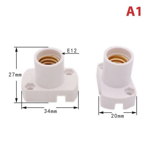 E12 E14 E17 Lamp Base Lamp Holder Light Bulb Socket Holder Adapter 100-250V AC - Picture 13 of 18