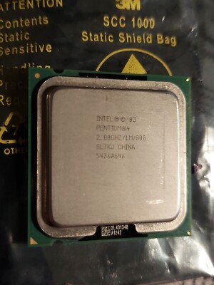 Tested GOOD Intel Pentium 4 P4 520 SL7KJ 2.8GHz 1MB 800MHz LGA 775 CPU Processor