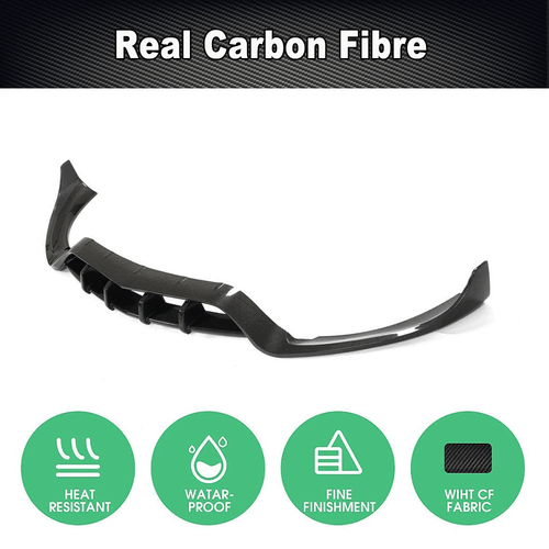 For Mercedes Benz W213 E63 AMG S 2016-2019 REAL CARBON Front Bumper Lip Spoiler - Picture 8 of 11
