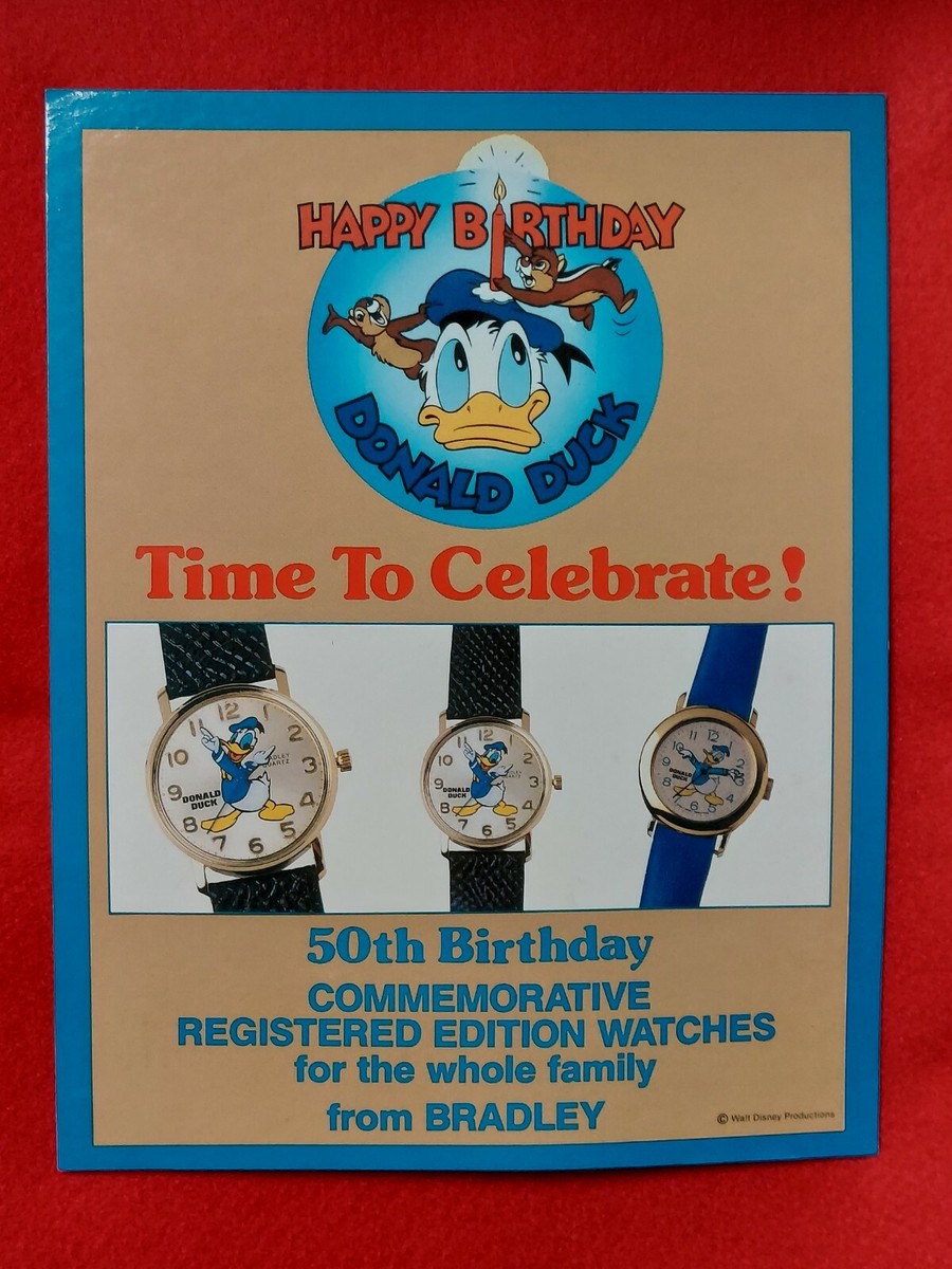 Happy 50th Birthday Donald Duck Commemorative Bradley  display picture 1