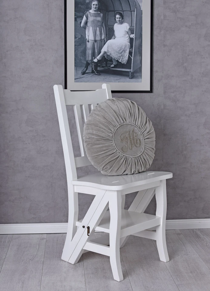 Treppenstuhl Faltstuhl mit Leiter Funktion Stuhl 3-Stufen Trittleiter Lanshaus - Bild 3 von 4