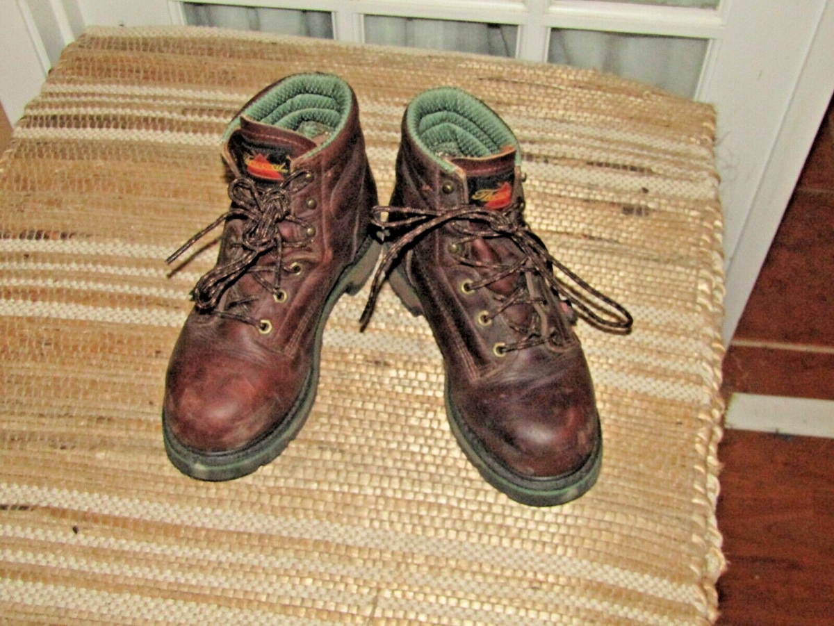 Thorogood Mens 804-4711 Lace Up Safety Toe Brown Leather Work Boots Men\'… Thorogood Men main image 4