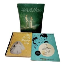 Organ Wedding Books Sheet Music Church Secular Lot of 3 Vintage Bridal Chorus
