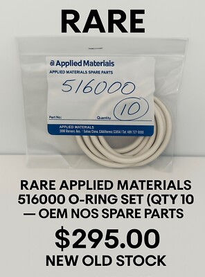 (NEW) RARE Applied Materials 516000 O-Ring Set (Qty 10)   OEM NOS Parts