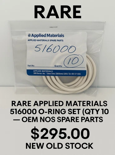 (NEW) RARE Applied Materials 516000 O-Ring Set (Qty 10) – OEM NOS Parts