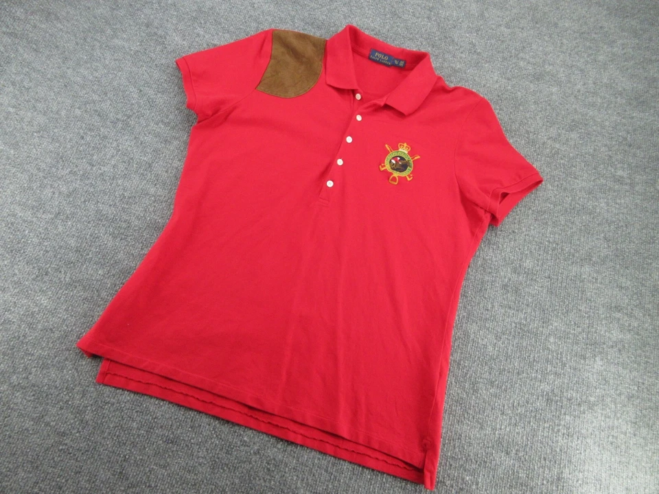 Polo Ralph Lauren Polo Niñas XL Rojo Manga Corta Rugby Juvenil Extra Grande Foto 3 de 4