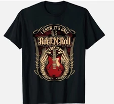 I Know It's Only Rock And Roll Music Awesome Design Unisex T-Shirt, hot