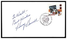 HARRY HOWELL AUTOGRAPH HOF NY RANGERS LA KINGS 1992 NHL 75TH FIRST DAY DECEASED