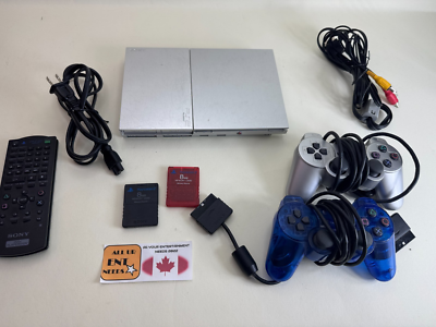 PlayStation2カセット Playstation 2 PS2 Slim System SCPH-90001 Silver Console 2