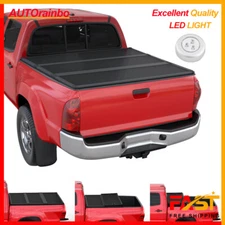 6.5FT/78.7inch Truck Bed FRP Hard Tri-Fold Tonneau Cover for 2007-2024 Tundra