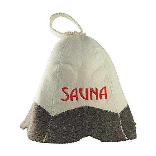 Cappello da sauna con ricamo sauna in feltro (cappuccio in feltro, (O7h)