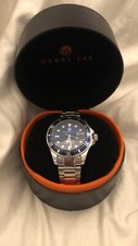 henry jay hj2005 used once with box new battery strap silver original price £620