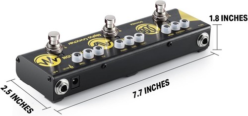 Donner Alpha Cruncher Multi Efectos Pedal Distorsión Retraso con Adaptador de Corriente - Imagen 6 de 11