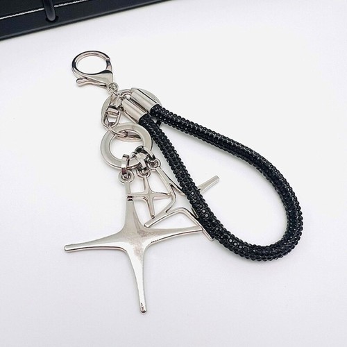 Stylish Star Charm Key Holder Accessory Featuring Elegant Rope Detailing - Afbeelding 6 van 15