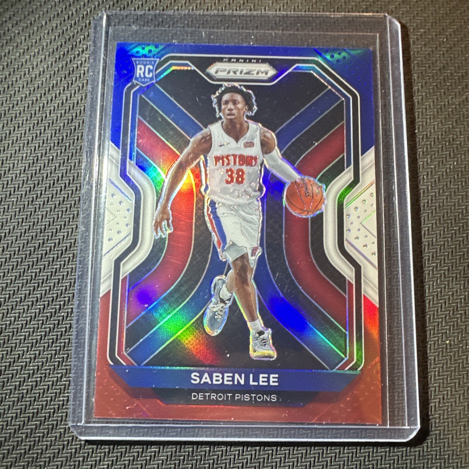 2020-21 PANINI PRIZM SABEN LEE #261 RED WHITE BLUE ROOKIE RC