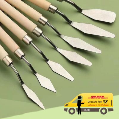 7 Edelstahl Maler Spachtelset Malspachtel Spachtel Acrylmalerei Malmesser