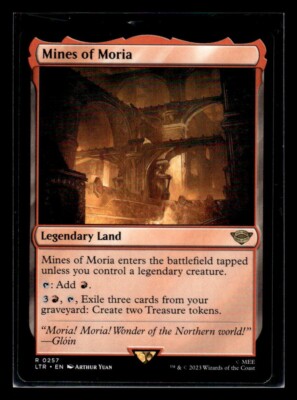 Mines of Moria R 0257 The Lord of the Rings LTR MTG Magic The Gathering $1 Ship!