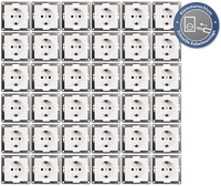Schutzkontakt-Steckdose Mcpower ''Flair'' 250V~/16A, Up, Klemmanschluss, 36Er-Pa