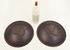 Two 4.3" Infinity Logo Dust Caps w/ Glue for SM-150 SM-152 SM-155 Speakers