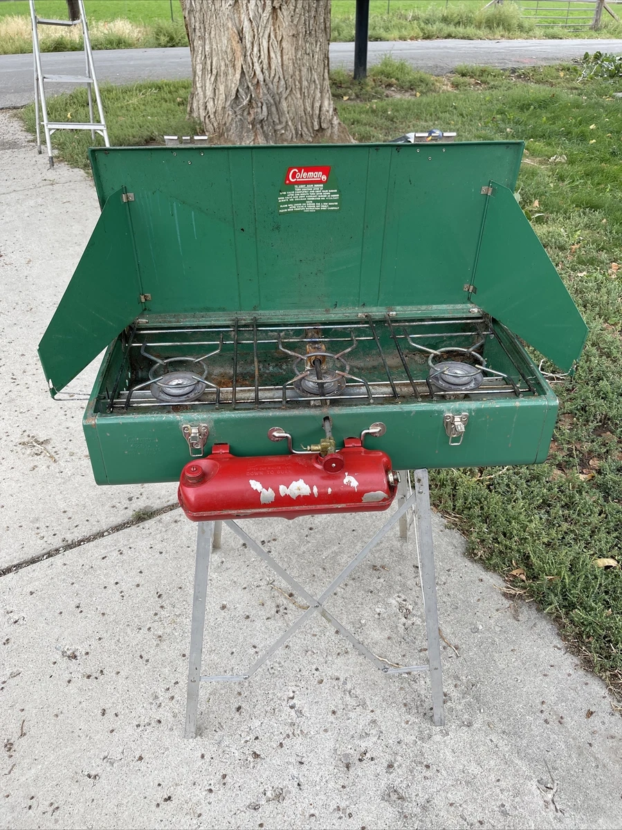 Coleman three top burner stove
