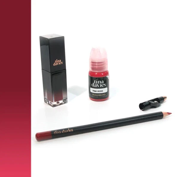 Pink Rose 1/2oz Trio Pigment, Lip Blush & Pen