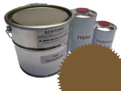 7 Liter Set 2K Automotive Paint Ral 8000 Green Brown Matte No Clear Lackpoint