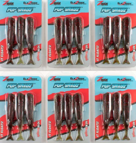 Zman Soft Leurre Pop ShadZ 4 Pouce 3/Pack Pearl (7975