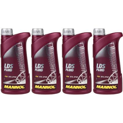 4x1 Liter Original MANNOL Hydraulikflüssigkeit LDS Fluid Hydraulic Fluid