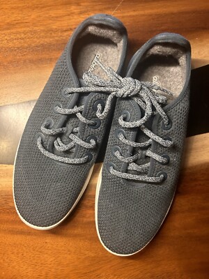 ALLBIRDS Tree Runners Blue Ridge/White Mens Size 8   Running Hiking Walking Shoe
