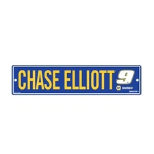 Chase Elliott #9 Sign 4"x17" Plastic Street Sign - Blue