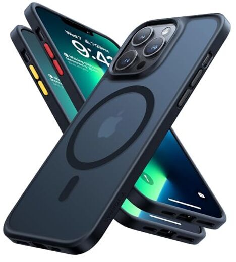 Magnetic for Case [Military Grade Drop Tested] iPhone 13 Pro Max Black