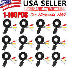 N64 SNES Gamecube RCA AV TV Audio Video Stereo Cable Cord For Nintendo 64 Lot